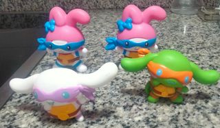 4 Figuras Hellow Kitty Ninja