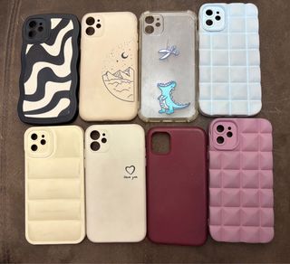 8 custodie per iPhone 11 - assortite