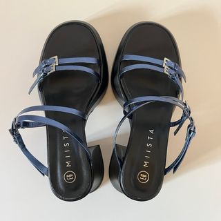 Sandalias Miista plataforma azul marino