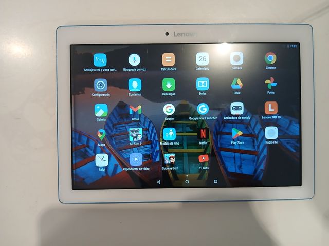 Tablet Lenovo blanca