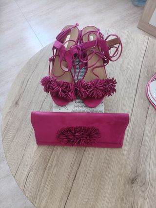 Bolso y zapatos rosa | Fiesta