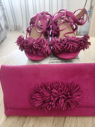 Bolso y zapatos rosa | Fiesta