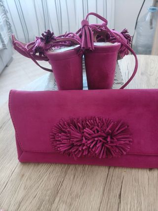 Bolso y zapatos rosa | Fiesta