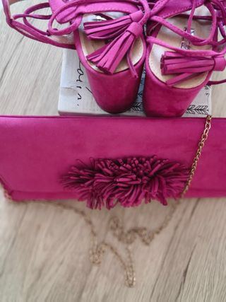 Bolso y zapatos rosa | Fiesta
