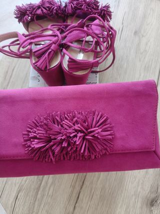 Bolso y zapatos rosa | Fiesta