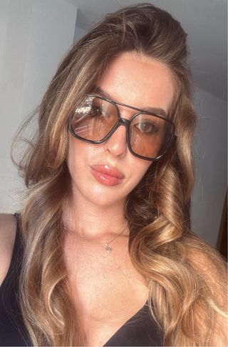 Gafas sol cuadradas - marrón