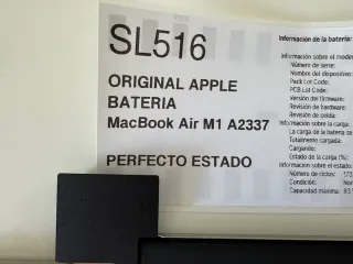 Batería Apple MacBook Air M1 A2337 ORIGINAL BUENA