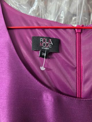 Vestido fiesta - morado, turquesa