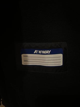 Giacca K-Way Pile Nero