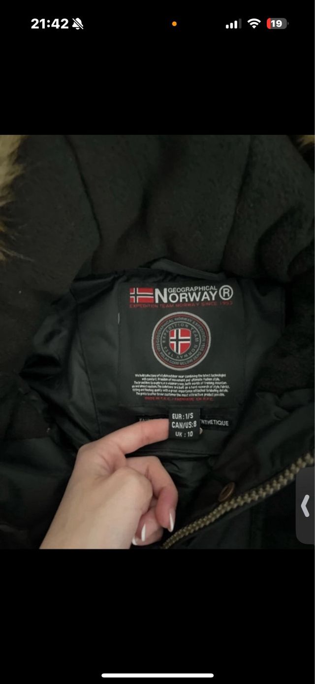 Geographical Norway Abrigo Negro