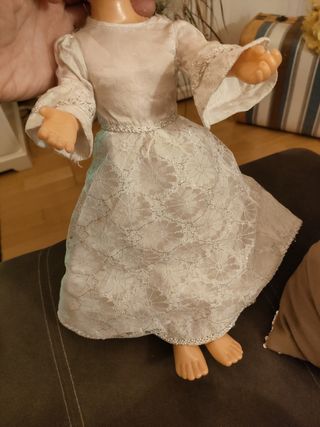 Vestido novia Nancy vintag,algo descosido y nacido