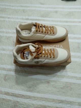 Zapatillas La Garrocha 46 - Beige/Marrón