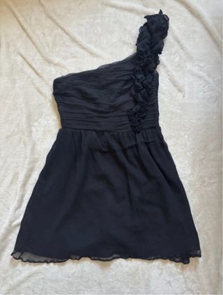 Vestido negro fiesta corto