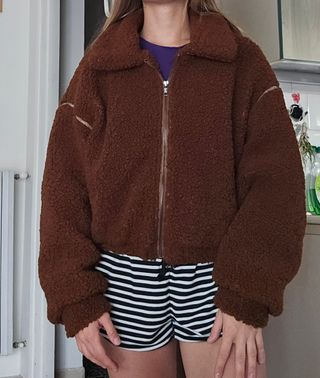 Giubbotto Teddy marrone