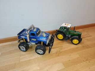 Coches de juguete: Monster Truck + Tractor
