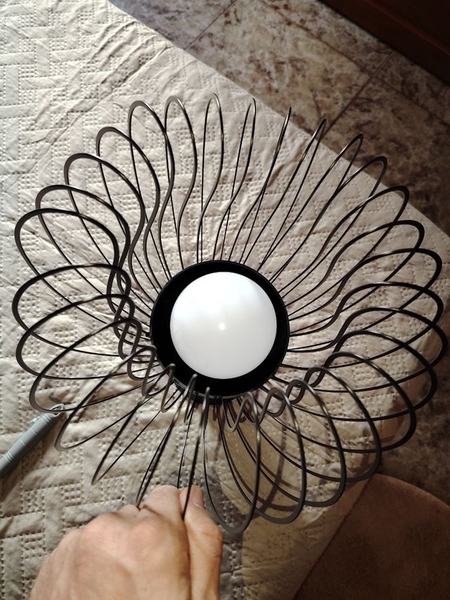 Lampada in metallo nero 30cm