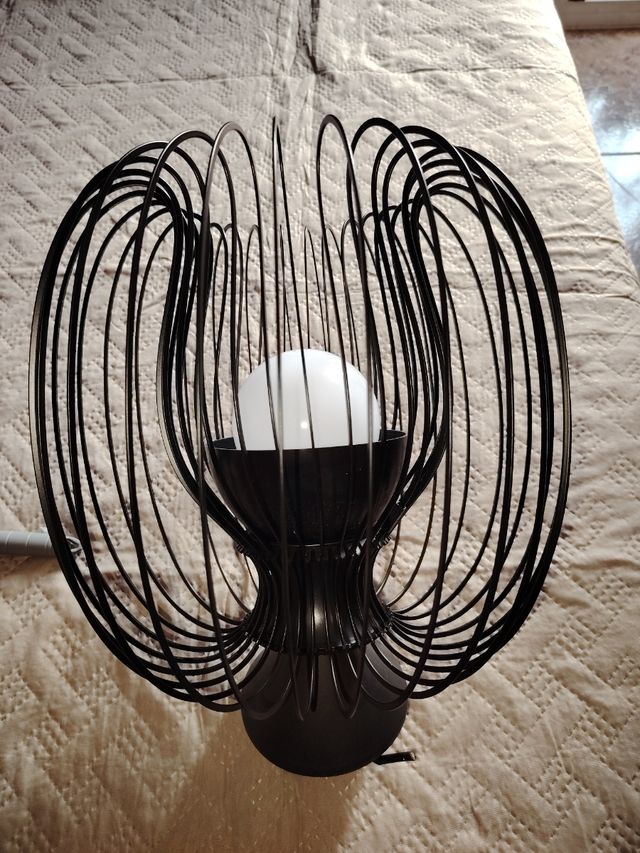 Lampada in metallo nero 30cm