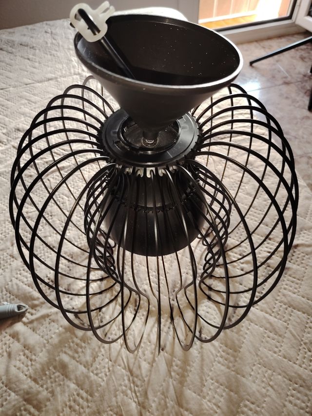 Lampada in metallo nero 30cm