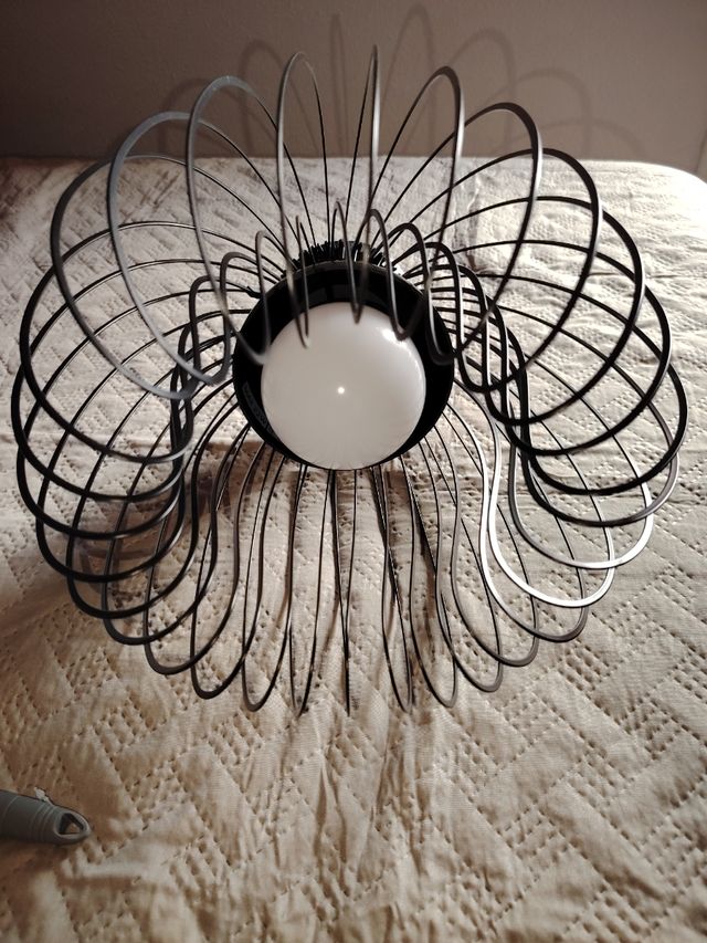 Lampada in metallo nero 30cm