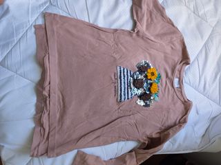 Camiseta niña negra - 3 chicas