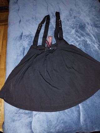 Falda negra gótica ROMWE