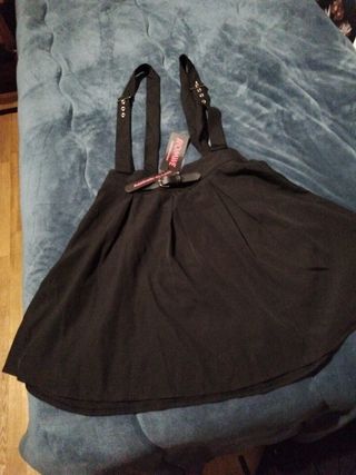 Falda negra gótica ROMWE