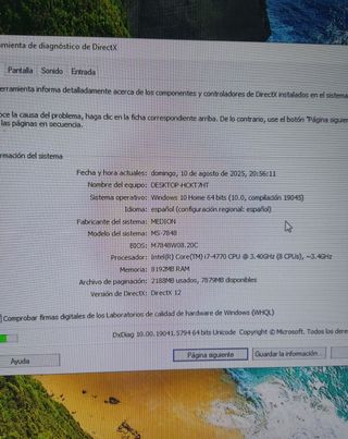 Ordenador Torre PC Medion 2 Gaming VER!