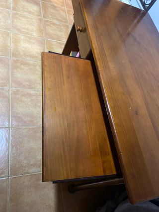 Escritorio madera maciza marrón