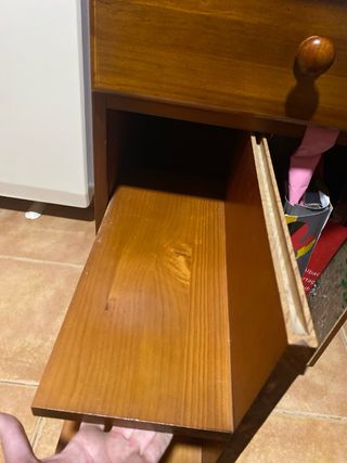 Escritorio madera maciza marrón