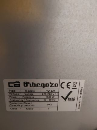 Horno Orbegozo sobremesa