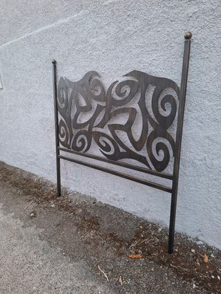 Cabecero cama metal negro