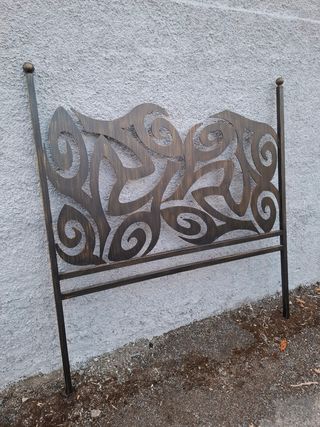 Cabecero cama metal negro