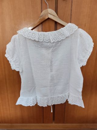 Blusa blanca lino. Nueva
