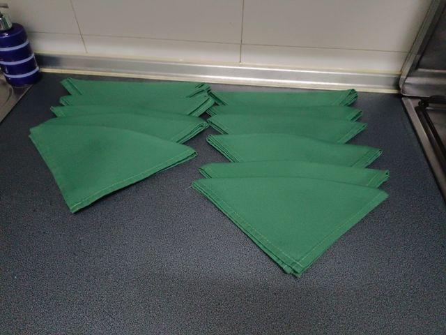 12 Servilletas Vintage - Verde