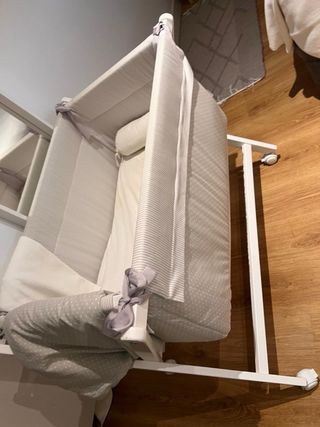 Minicuna blanca + fundas