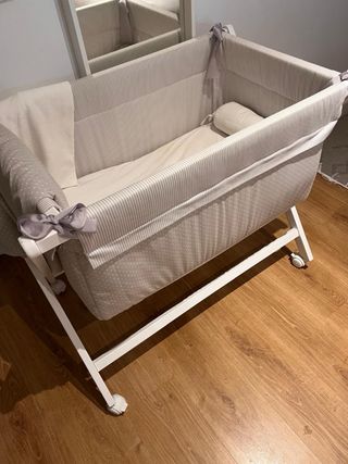 Minicuna blanca + fundas