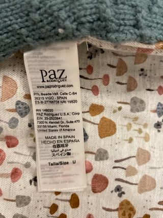 Saco capazo bebé Paz Rodríguez