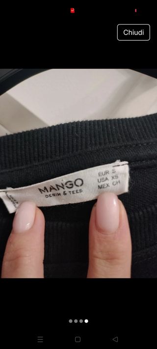 Felpa lunga Mango 