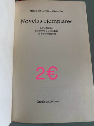 Lazarillo de Tormes y Novelas ejemplares