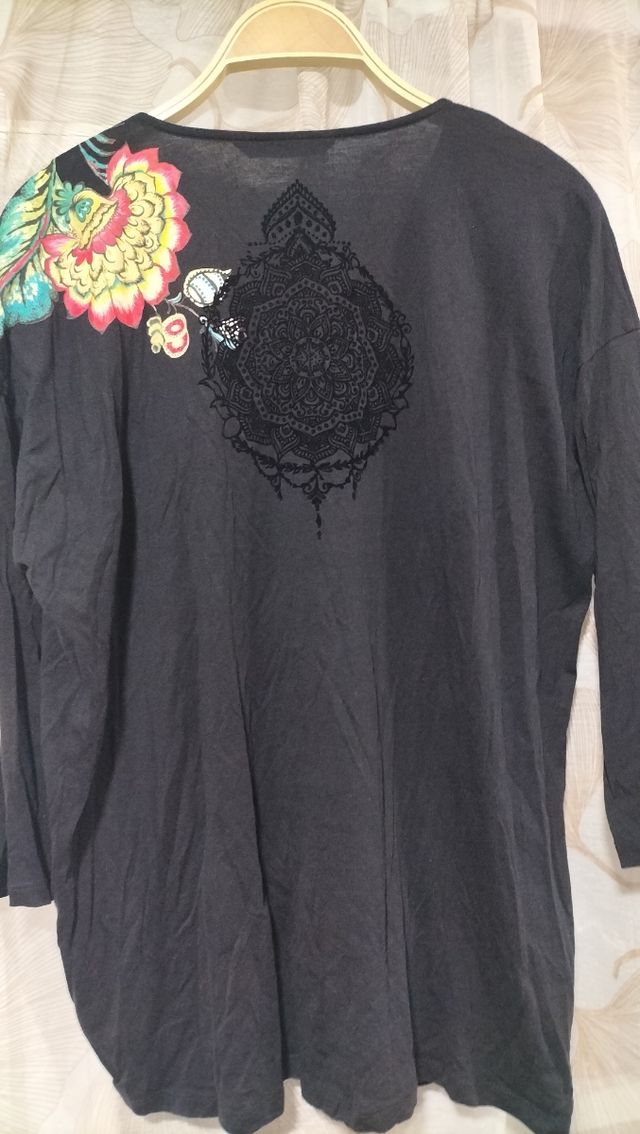 Camiseta Desigual XL - Flores