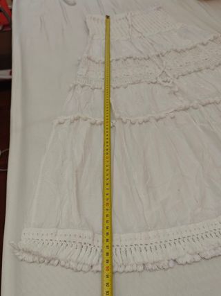 Falda blanca boho