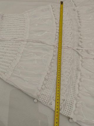 Falda blanca boho