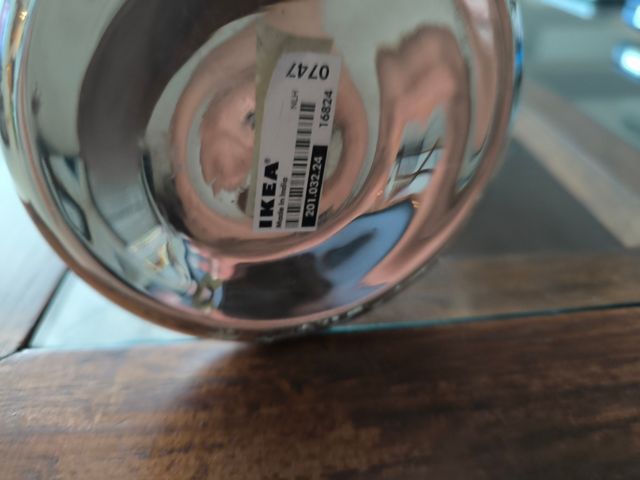 Candelabro metálico plateado IKEA VINDSTILLA