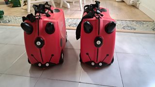 2 Maletas infantiles mariquita