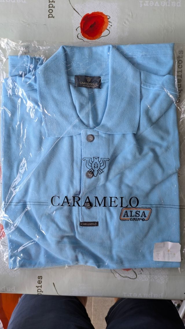 Polo ALSA Caramelo azul hombre