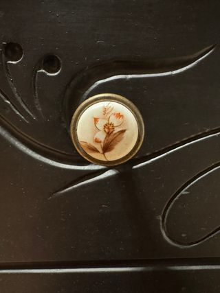 Cajonera antigua de mármol-madera