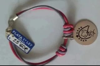 Pulseras Plata & Cordón - 3uds