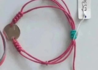 Pulseras Plata & Cordón - 3uds