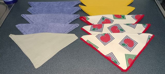 10 Servilletas de tela vintage