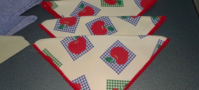 10 Servilletas de tela vintage